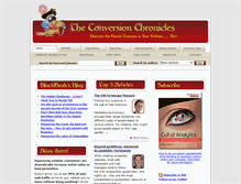 Tablet Screenshot of conversionchronicles.com